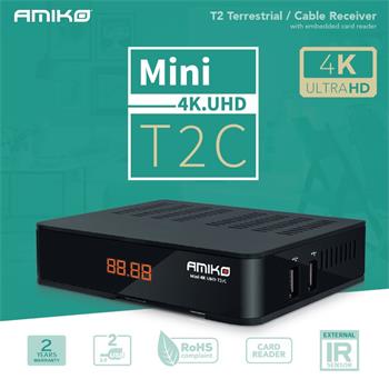 AMIKO MINI T2/CABLE 4K UHD