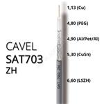 Coaxial cable CAVEL SAT703ZH LSZH 6,6mm ClassB(Dca,s2,d2,a1) 250m