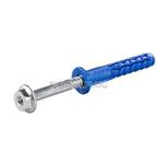 Hmoždinka rámová uzlovacia FF1 s krátkou rozp.zónou HEX13+TORX40, zinok biely 10x80 mm