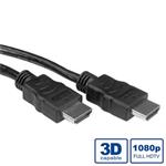 Kábel HDMI M/M 7,5m, High Speed+Eth, 4K@30Hz, black