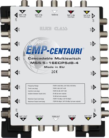 Kaskádový multiprepínač EMP-Centauri MS5/5+16ECP5dB-4