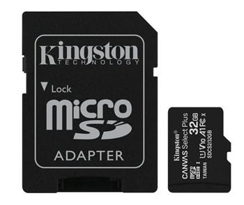 Kingston 32 GB microSDHC Canvas Select Plus Class 10 + adaptér