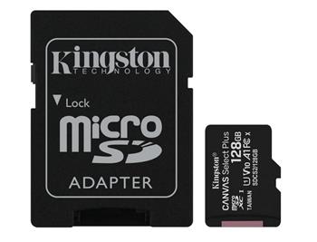 Kingston 64GB microSDXC Canvas Select Plus Class 10 + adaptér