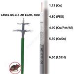 Koaxiálny kábel CAVEL DG113ZH, LSZH, ROD, 6,6mm, ClassA+(Dca,s2,d2,a1), 250m balenie