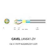 LAN kábel CAVEL 641, Cat6, LSZH,  F/UTP (FTP), 200m balenie