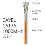 LAN kábel CAVEL Cat7A, S/FTP, LSZH, 1000MHz, predaj na metre