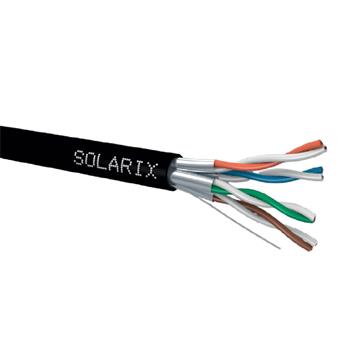 LAN kábel SOLARIX Cat.6A, STP(U-FTP), PE, predaj na metre