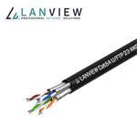 LAN kábel vonkajší Lanview CAT6A U-FTP PE, 500m cievka