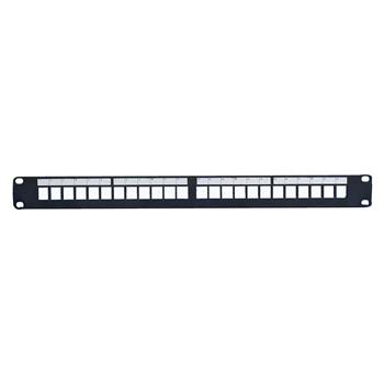 Lanview 24-portový STP Cat6 + Cat6a patch panel 1U pre 19" rack