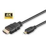 MicroConnect kábel HDMI 2.0 Type A - Micro HDMI Type D, 3m