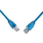 Patch kábel SOLARIX Cat6 S/FTP 1m, modrý, snag-proof ochrana