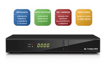 Satelitný prijímač DVB-S/S2 AB Cryptobox 700HD