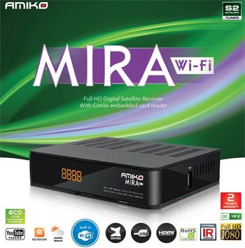 Satelitný prijímač DVB-S/S2 Amiko Mira WiFi