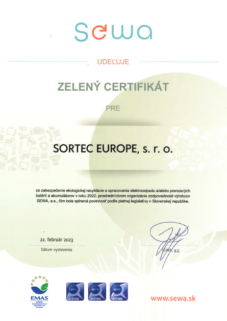 Zelený Certifikát